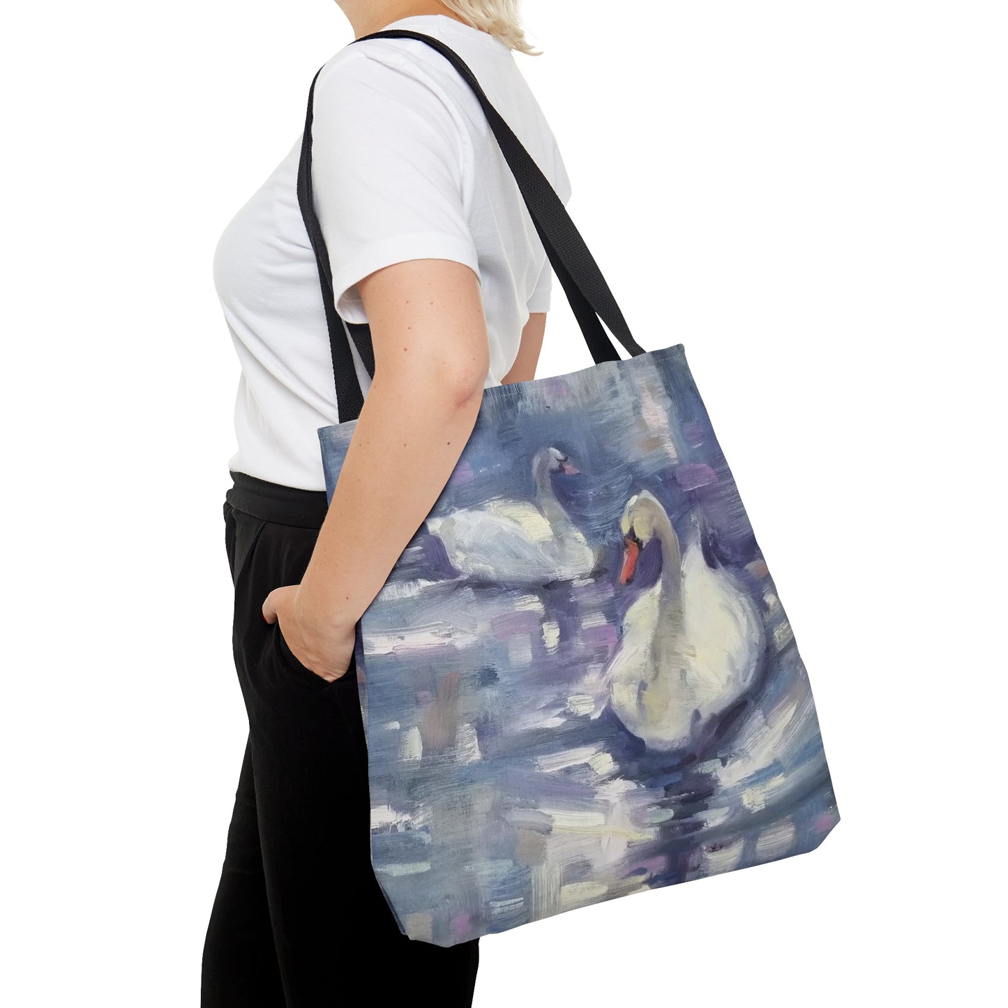 "Swans of Hyde Park" Tote Bag (AOP)