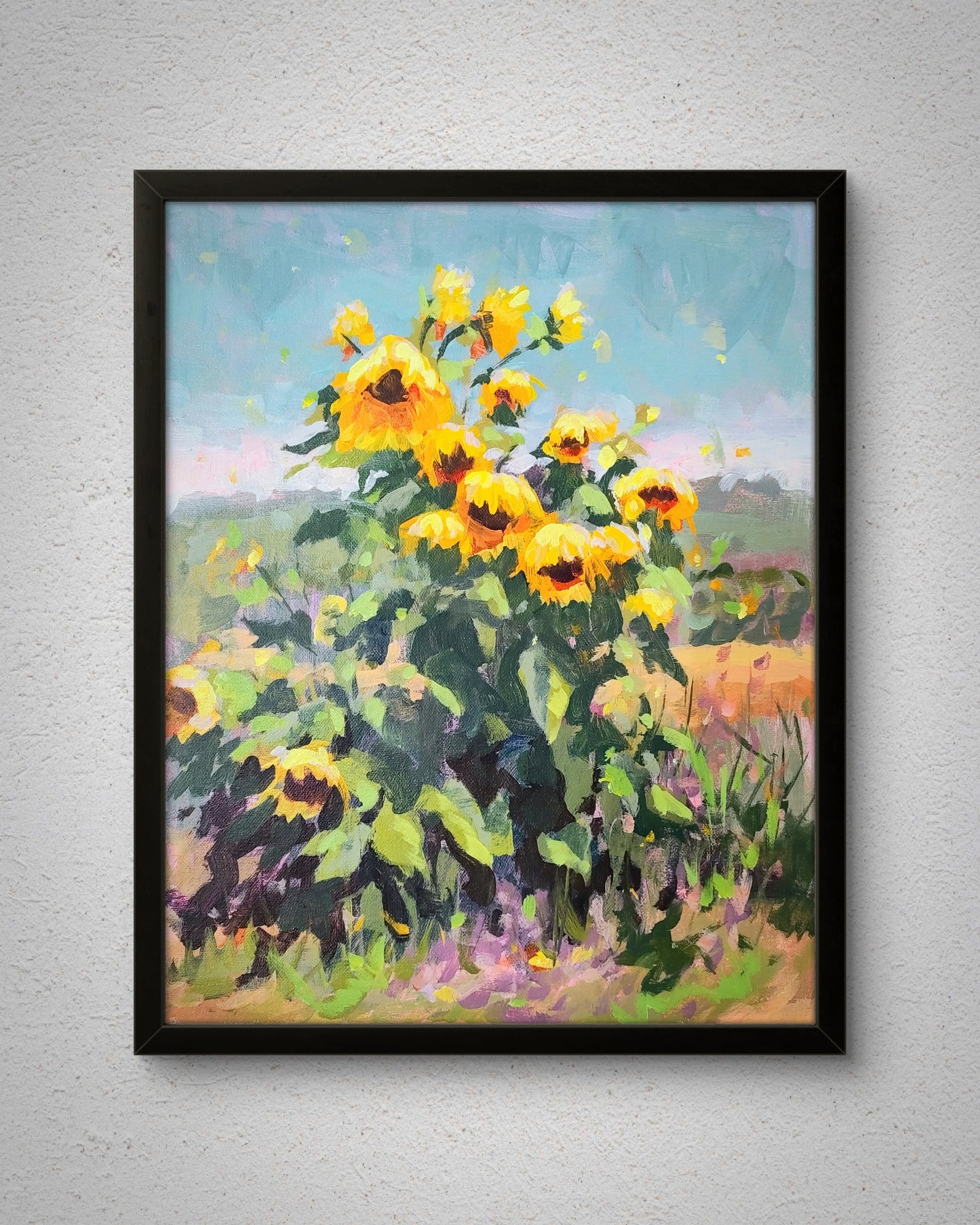 "Sun Kissed" 14x11 original acrylic painting by Artist Kristina Sellers