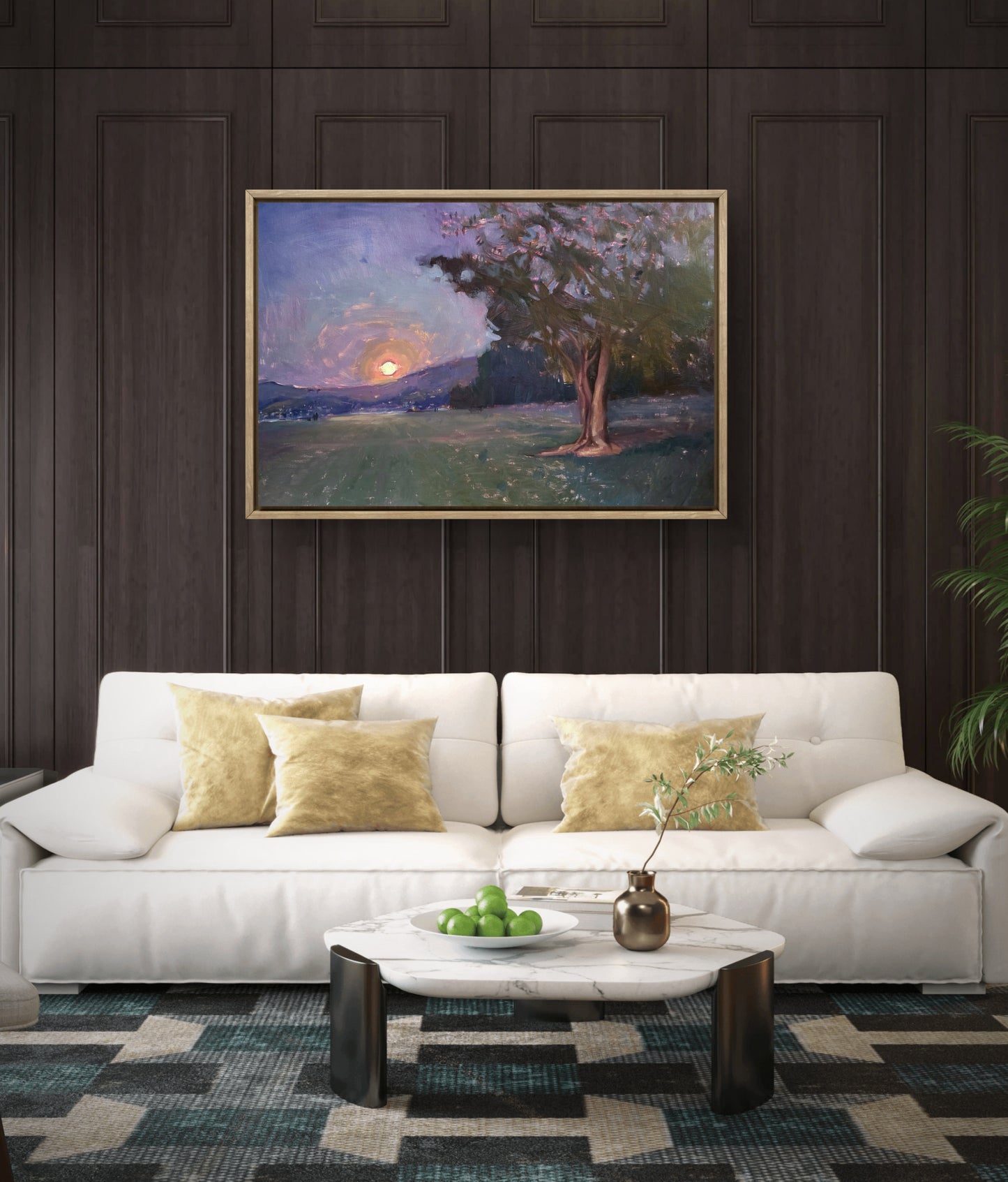 "April Moon" 24x36 inch original oil painting by Artist Kristina Sellers