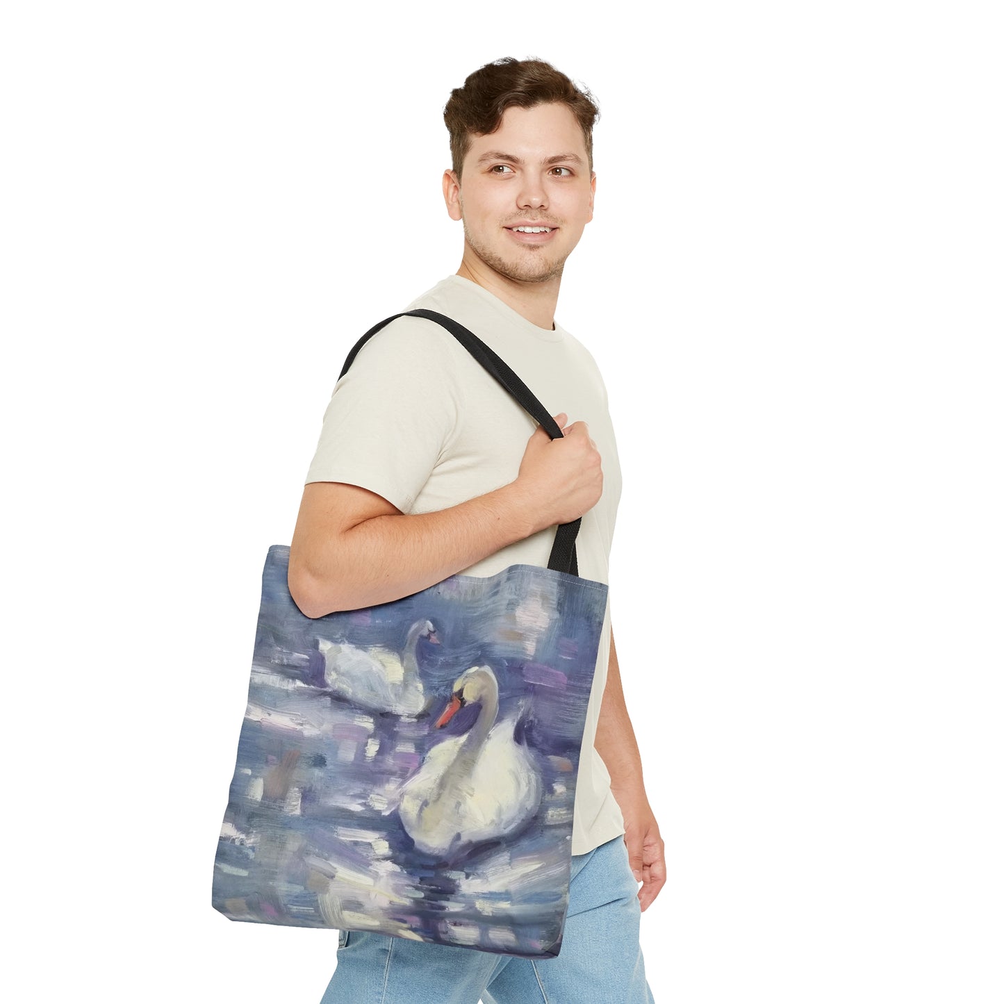 "Swans of Hyde Park" Tote Bag (AOP)