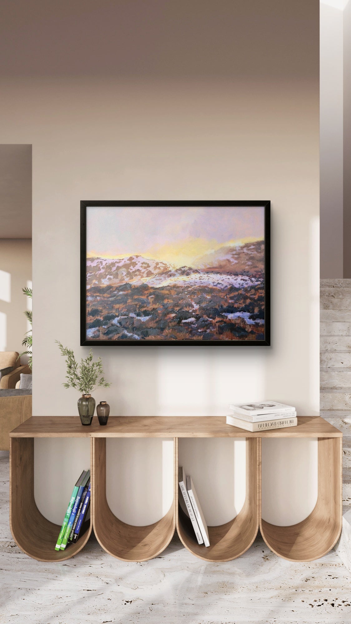 "Sierra Frost" 30x40 original acrylic painting by Artist Kristina Sellers
