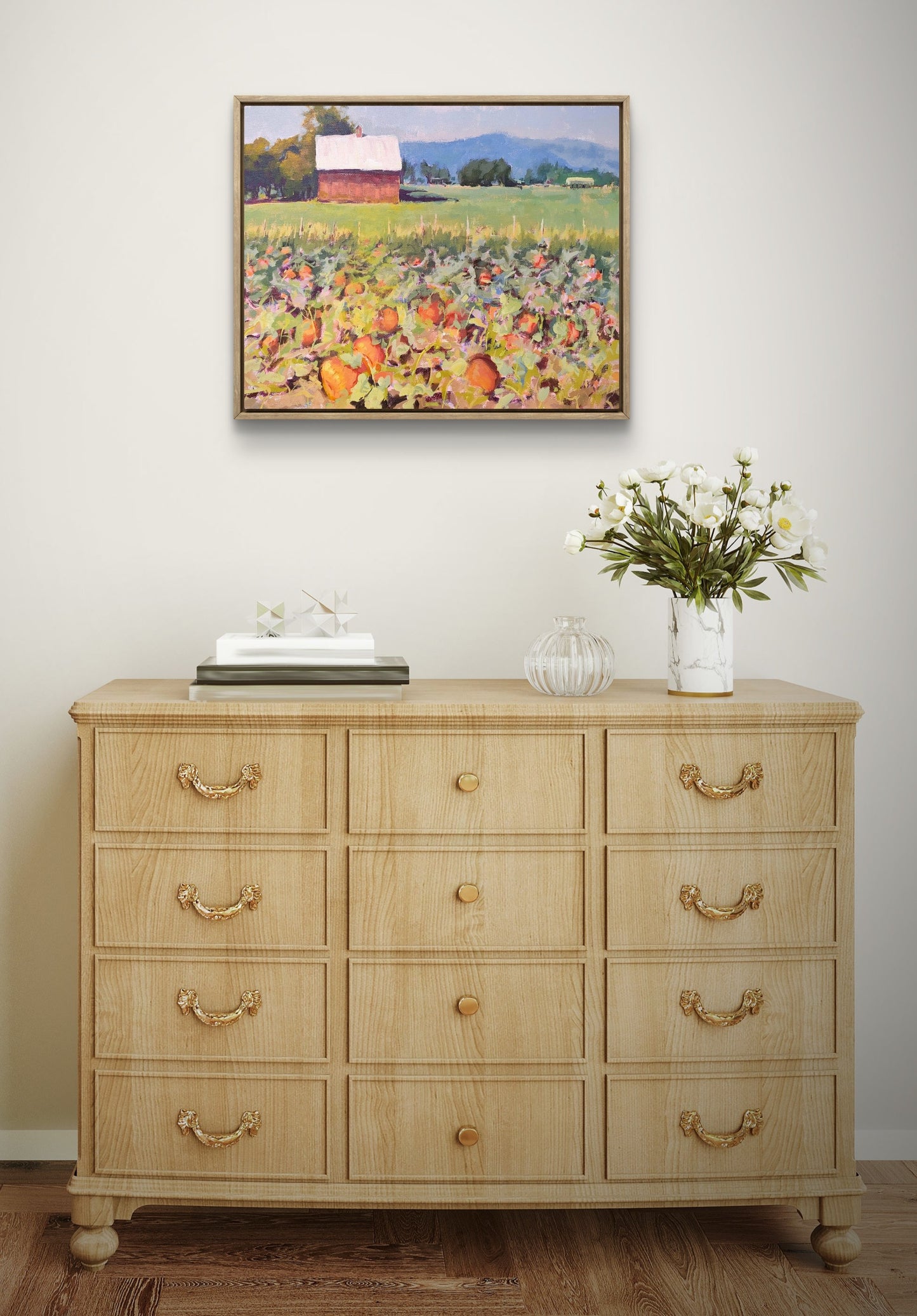 "Waiting for Harvest", 16x20 original acrylic painting by Artist Kristina Sellers