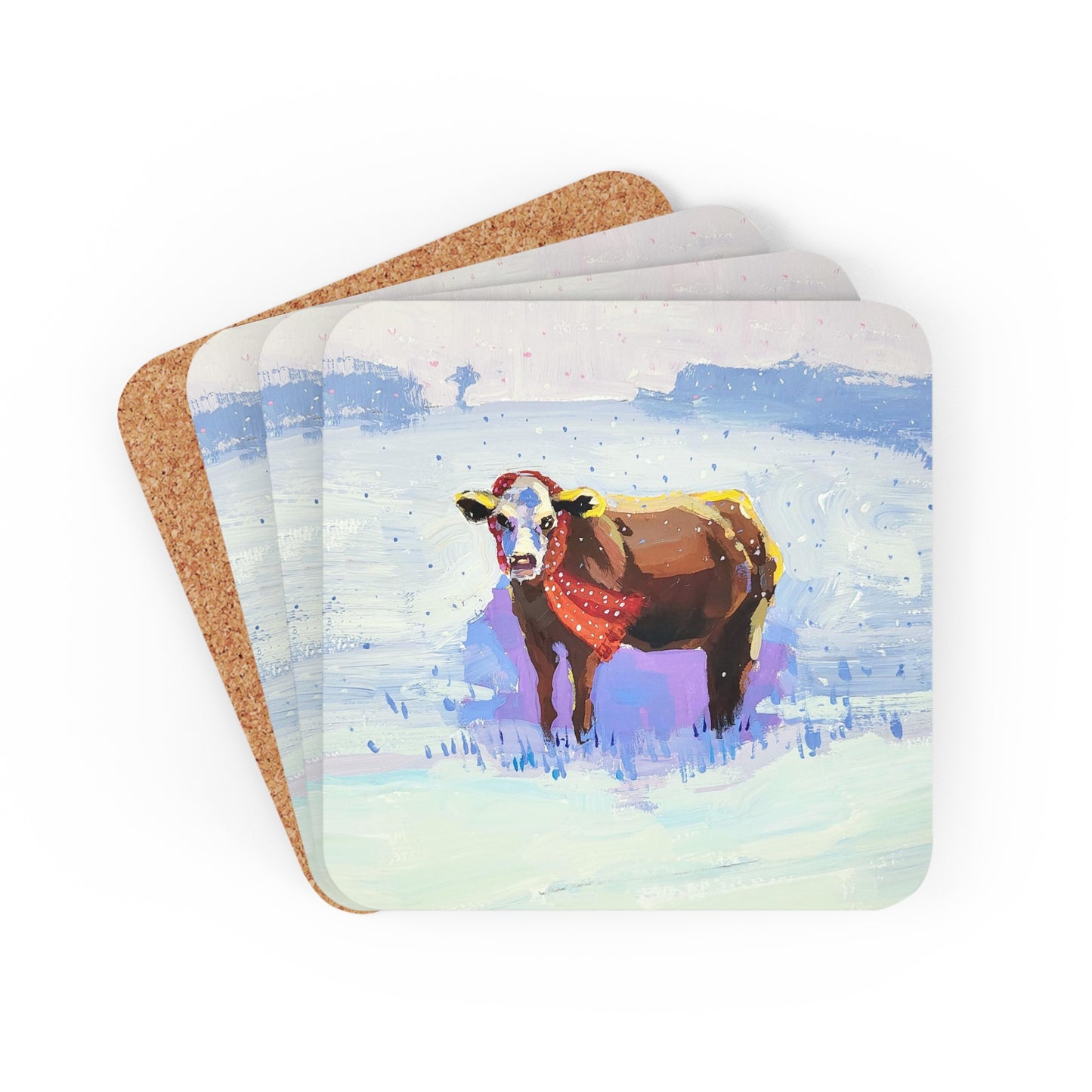 Corkwood Coaster Set