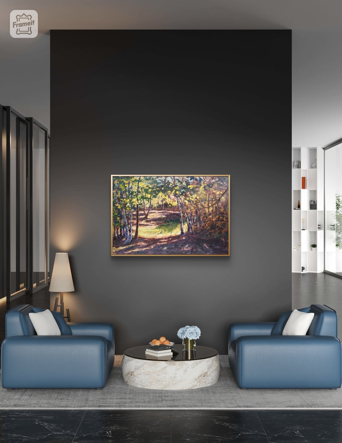 "Autumn Clearing" 24x36 inch original oil painting by Artist Kristina Sellers