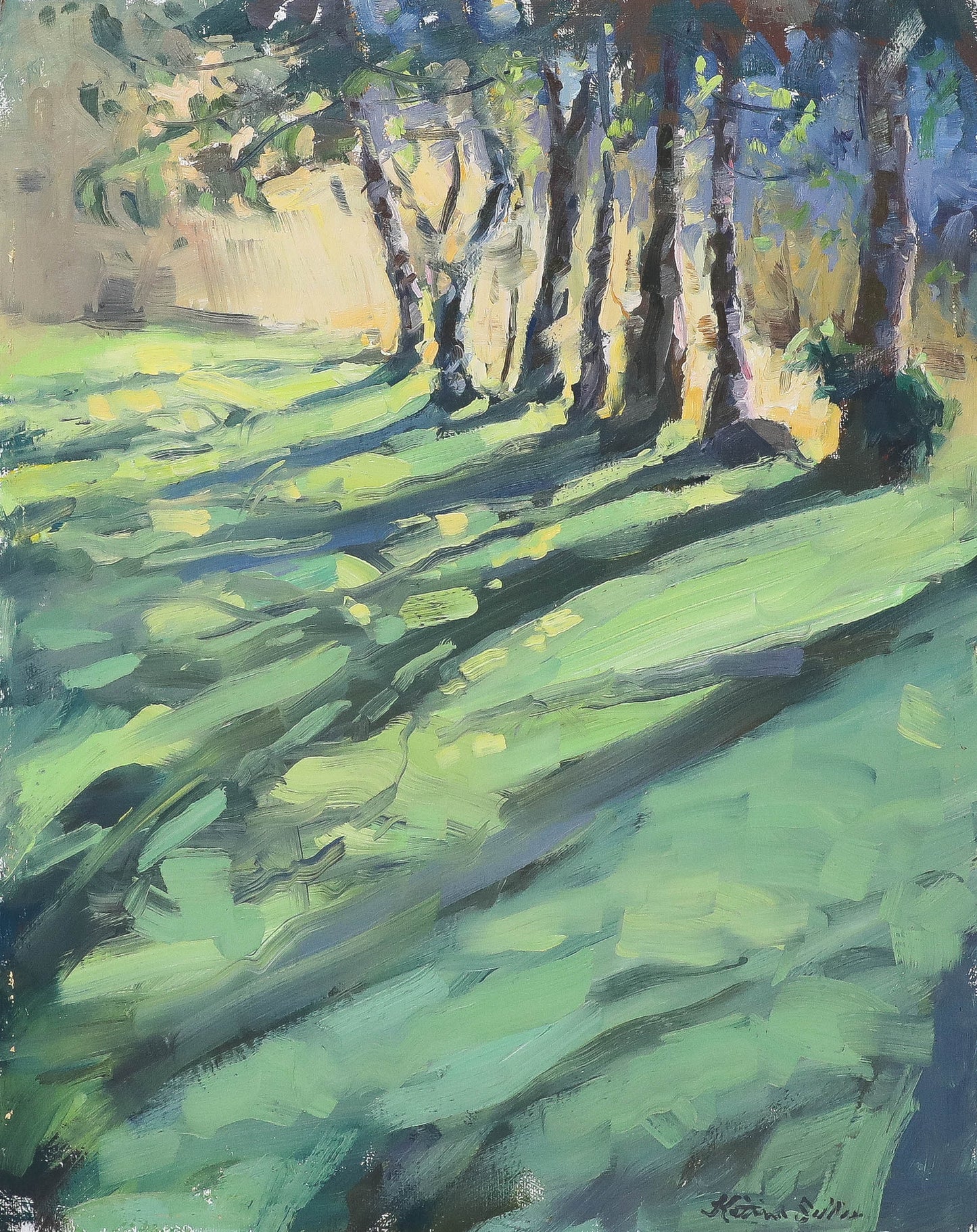 "Dancing Shadows" 14x11 original oil painting by Kristina Sellers