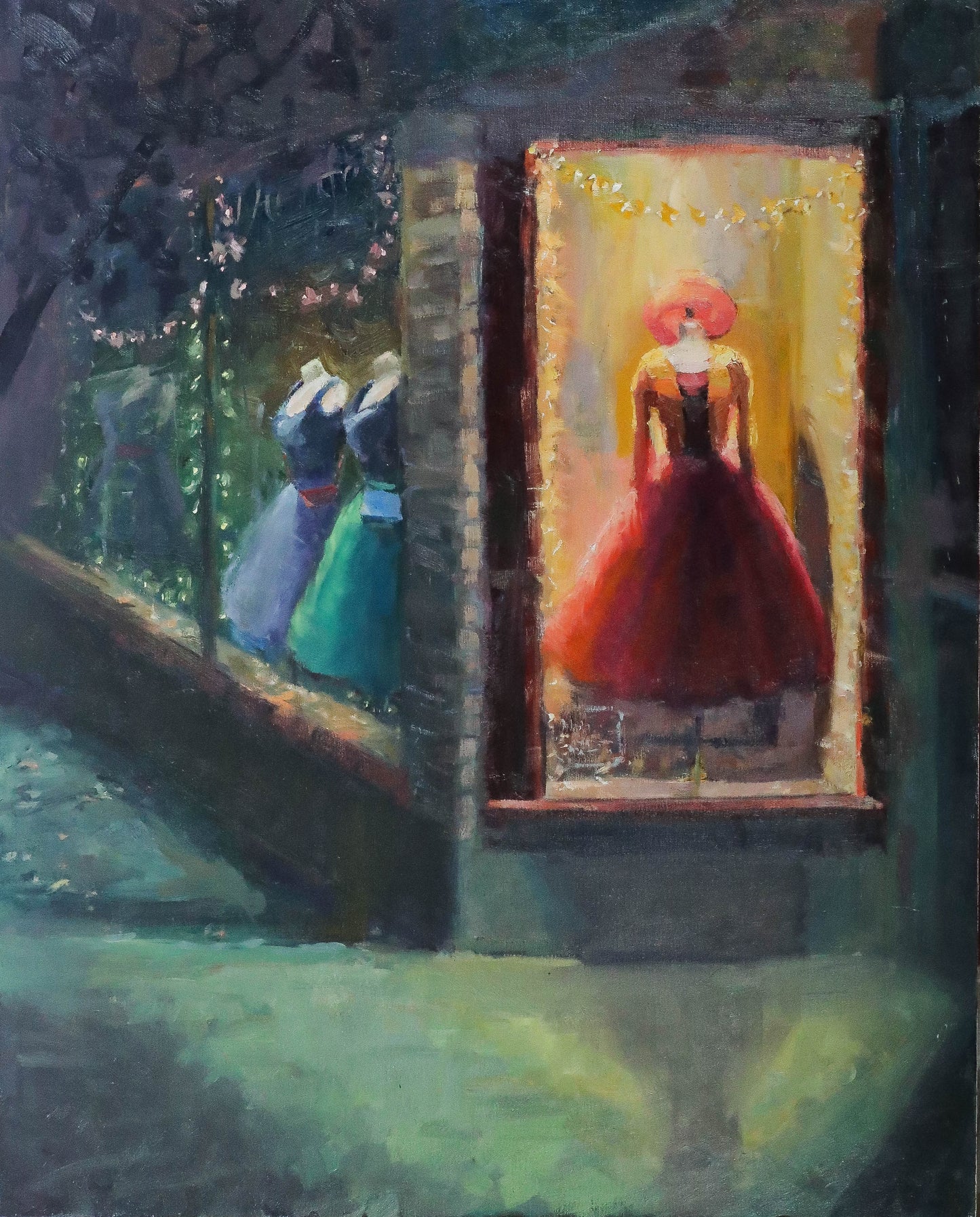 "Hot Little Number" 30x24 original oil painting by Artist Kristina Sellers