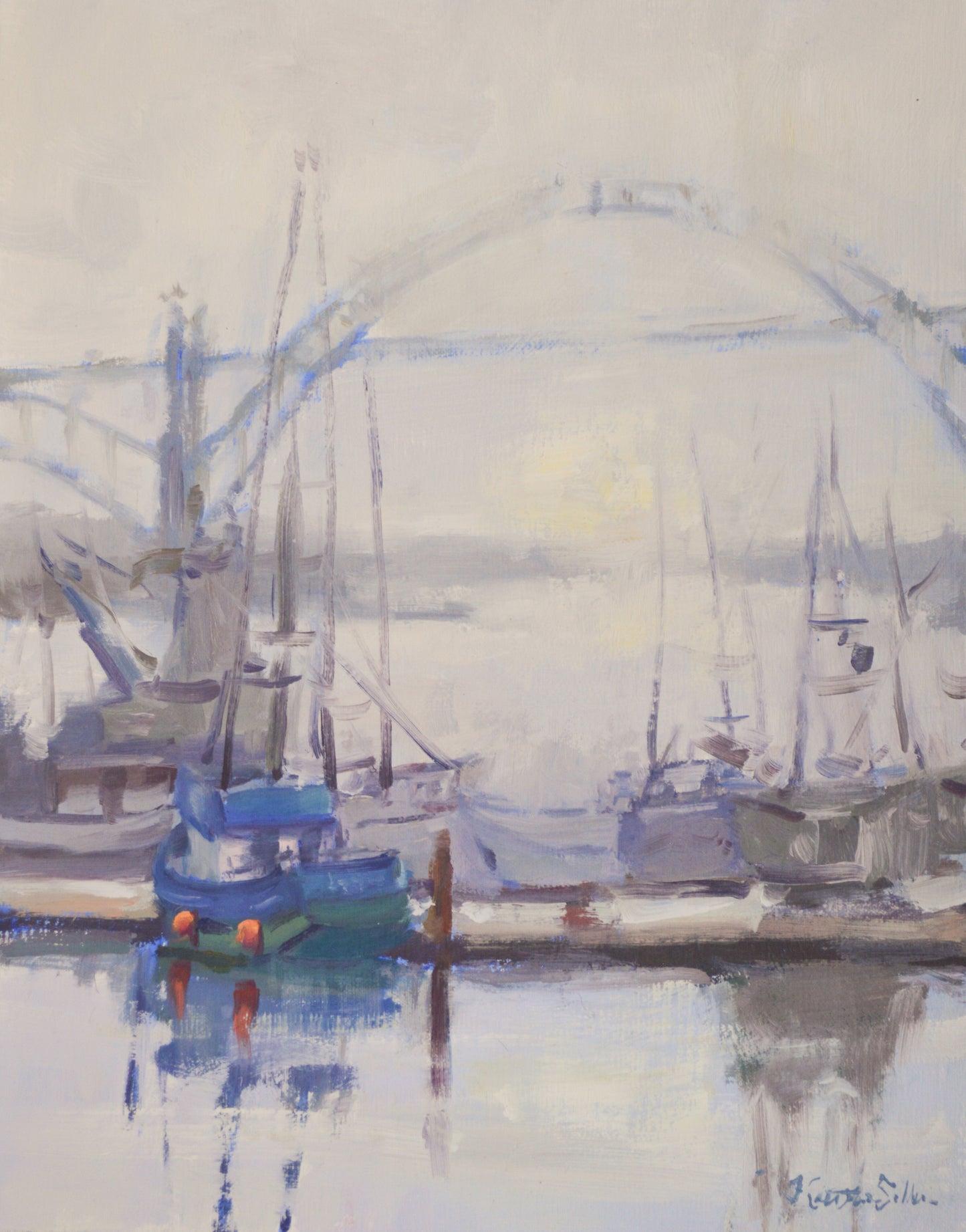 "Safe Harbor" 14x11 Original Oil Painting by Artist Kristina Sellers