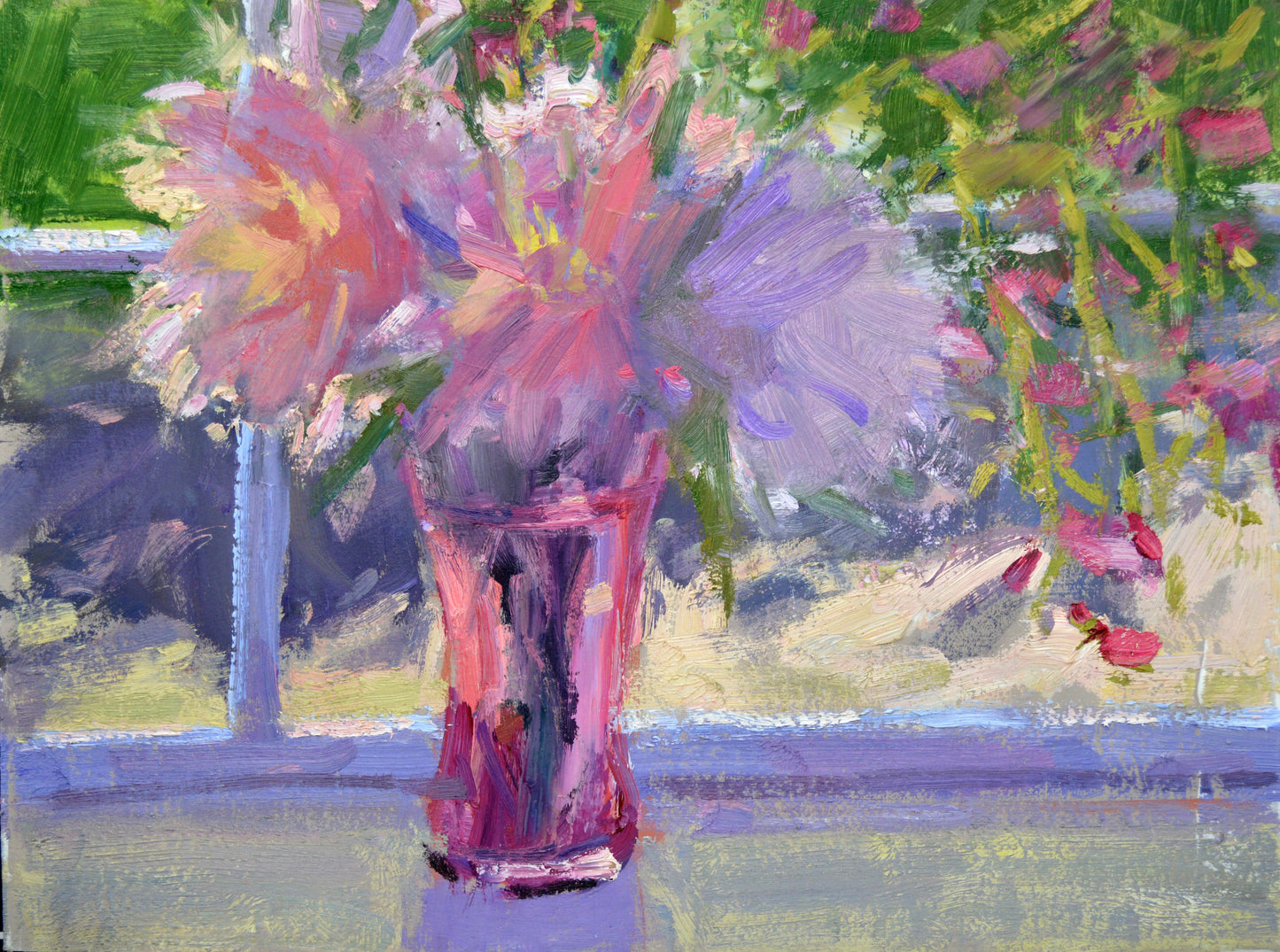 "Gathered from the Garden" Original Oil Painting by Artist Kristina Sellers