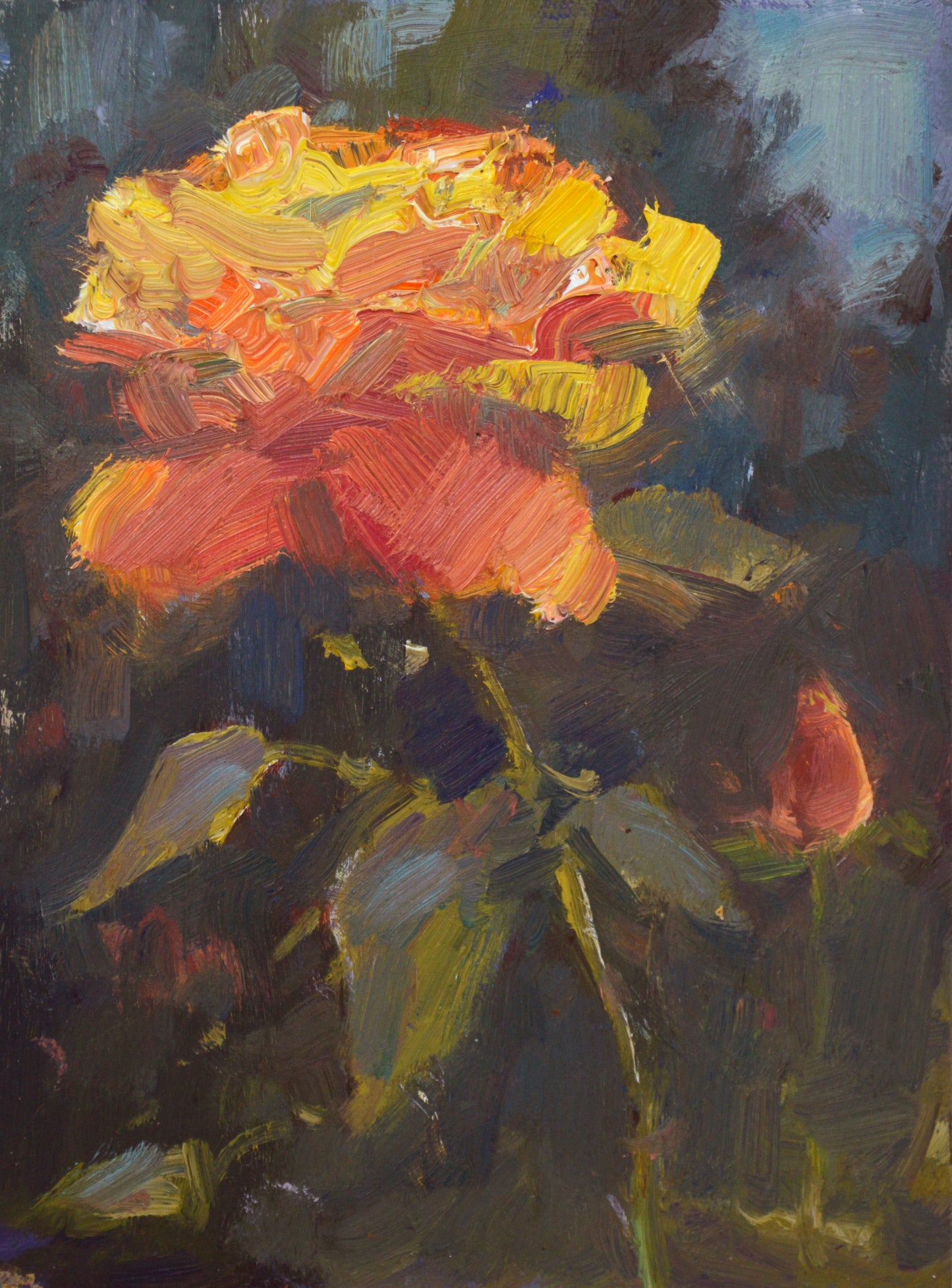 "Heirloom Glow" 8x6 original oil painting by Artist Kristina Sellers