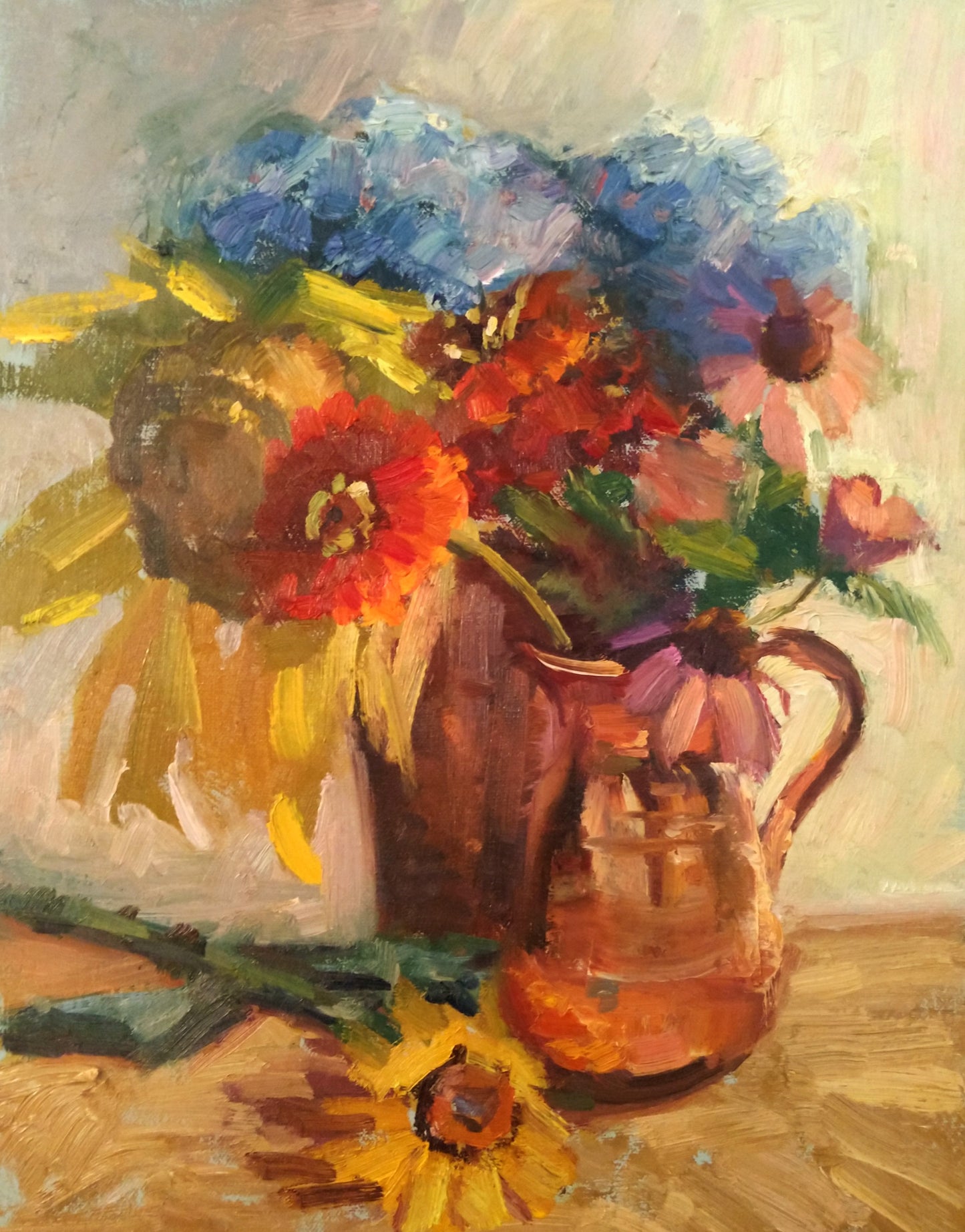 "Day 3" 14x11 original plein air painting by Artist Kristina Sellers