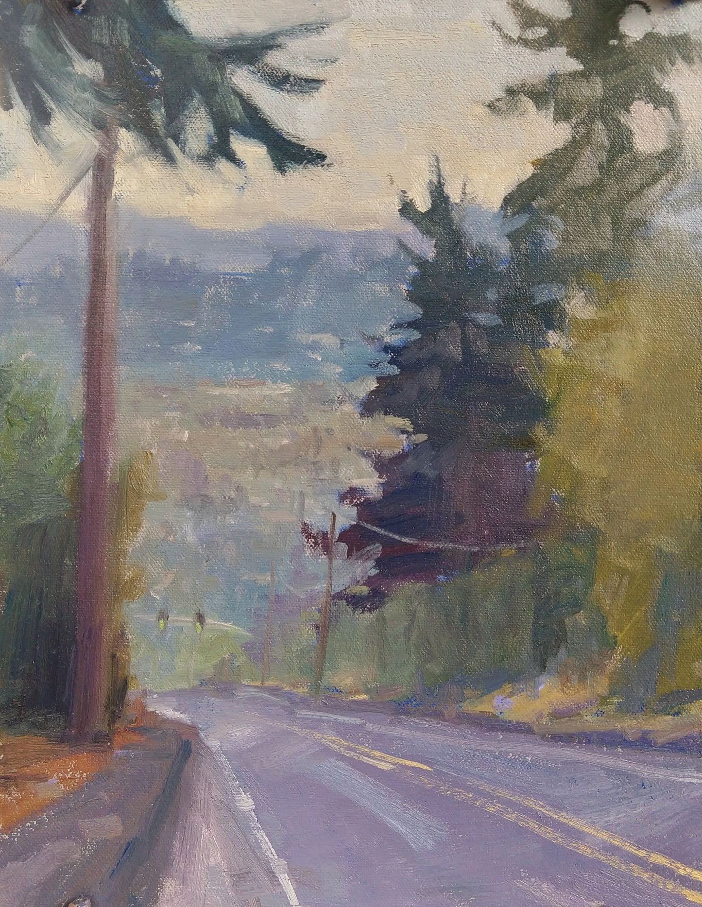 "Day 18" 12x9 original oil painting by Artist Kristina Sellers