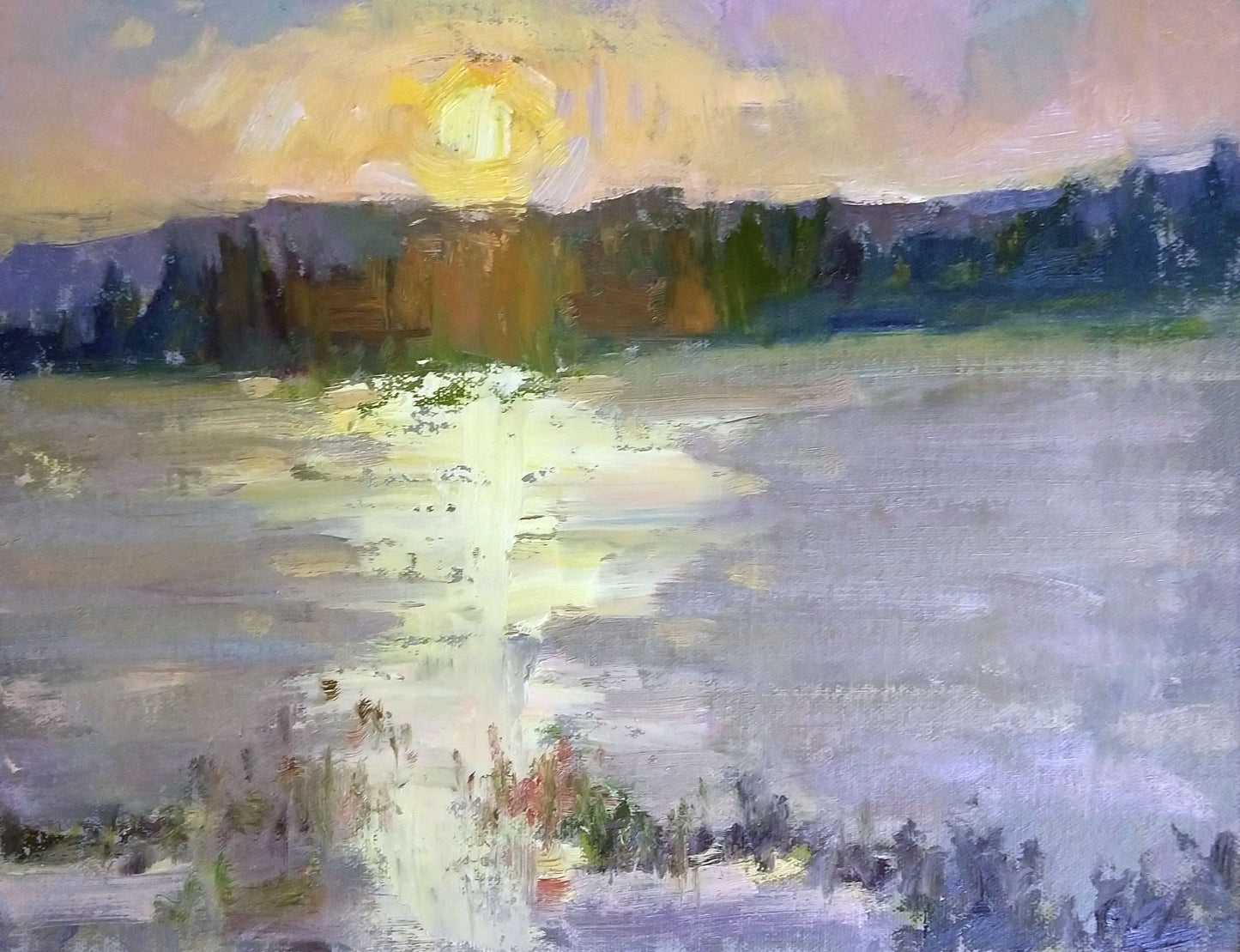 "Till Tomorrow" 9x12 original oil painting by Artist Kristina Sellers