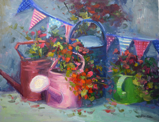 "Celebration Day" Original Oil Painting by Artist Kristina Sellers