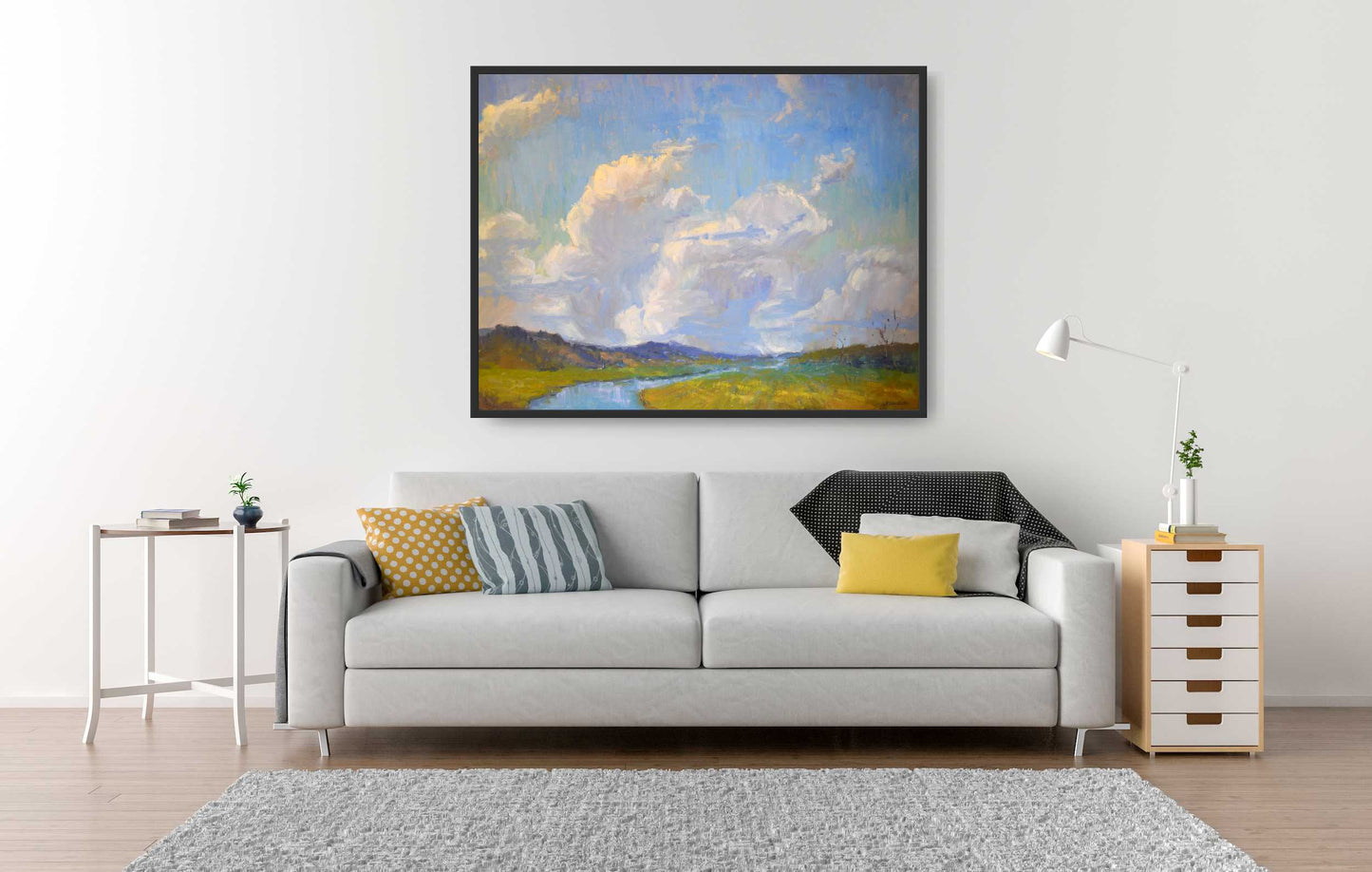 "Billowing Towers" Original Oil Painting by Artist Kristina Sellers, 30x40