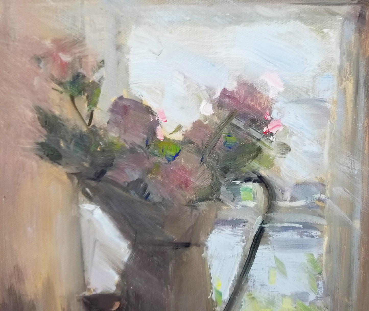 "Cotswold Pub" 16x20 original oil painting by Artist Kristina Sellers