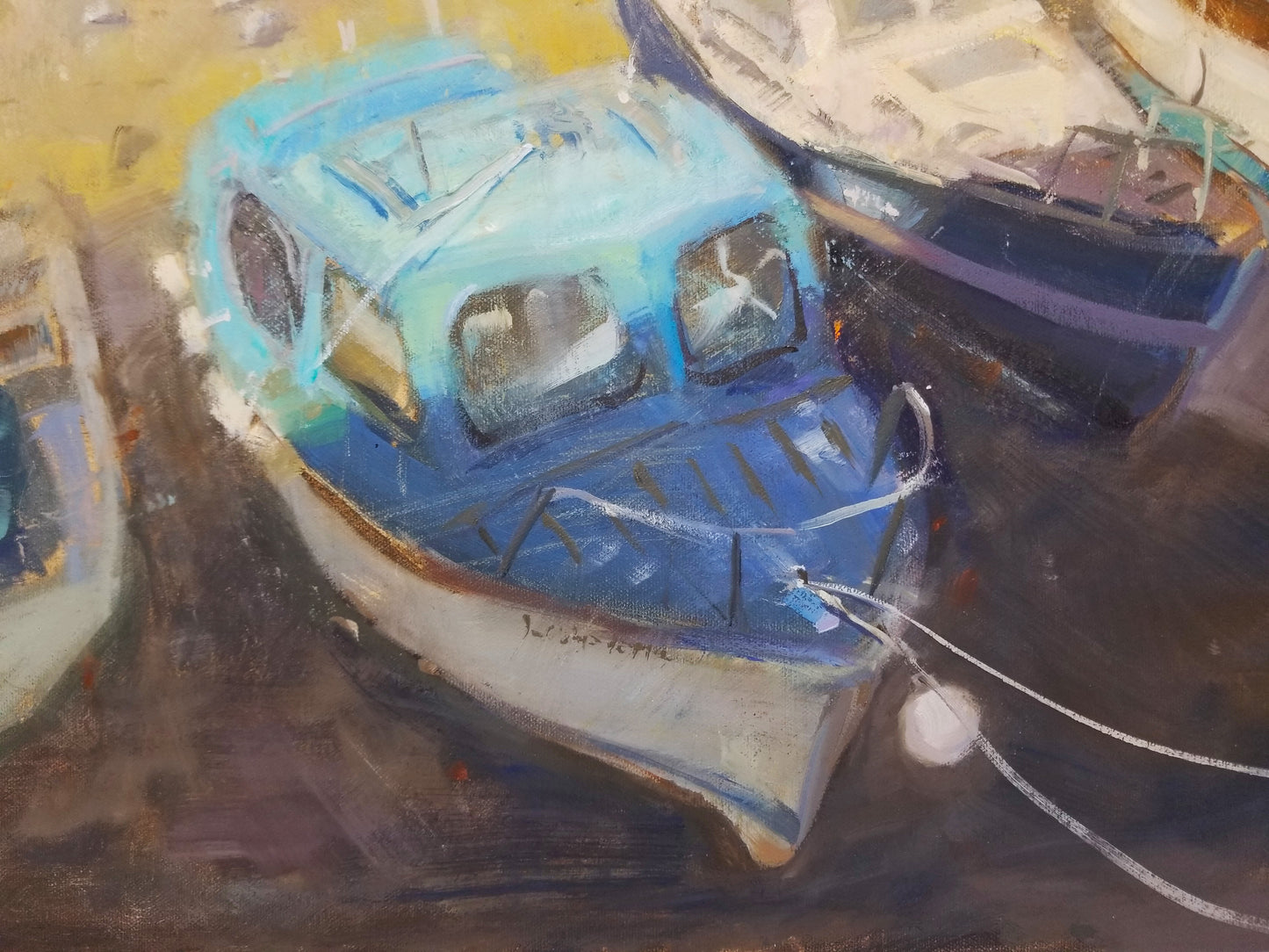 "Tethered" 16x20 original oil painting by Artist Kristina Sellers