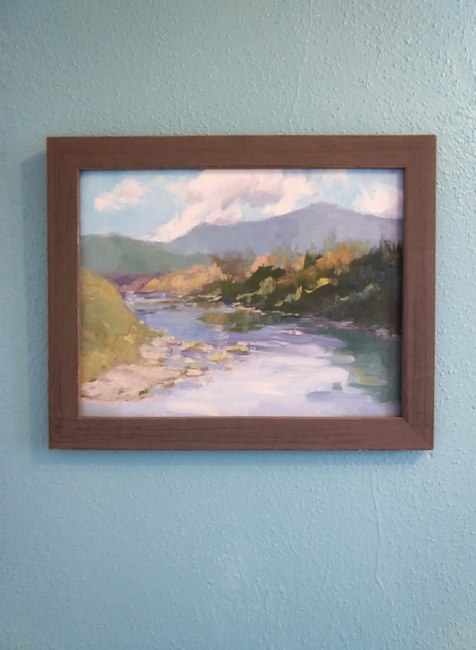 "On the Umpqua" is a natural choice for a calming mood.
