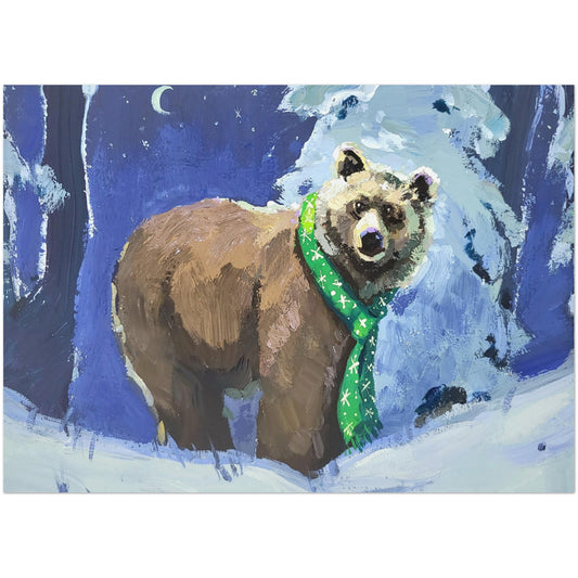 "Chilly Bear" Pack of 10 Postcards