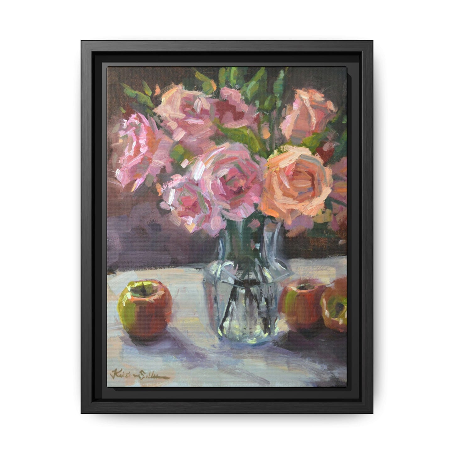 Matte Canvas, Black Frame