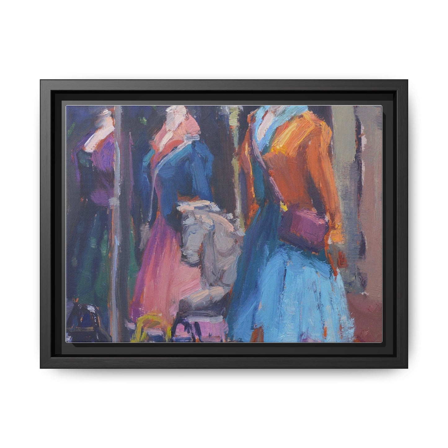 Matte Canvas, Black Frame