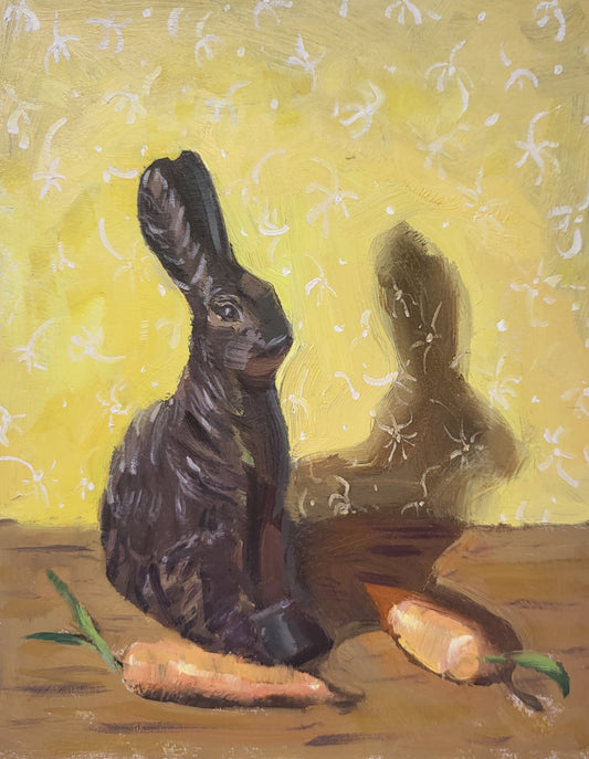 Chocolate Bunny Postcard