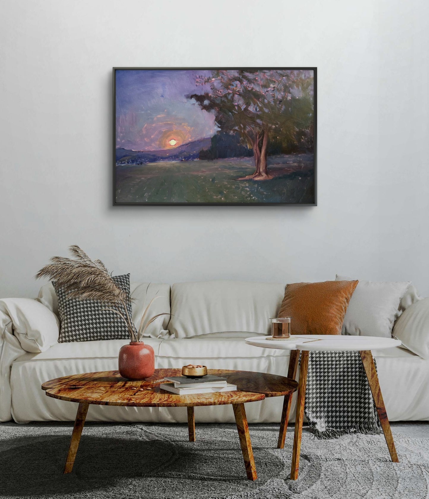 "April Moon" 24x36 inch original oil painting by Artist Kristina Sellers