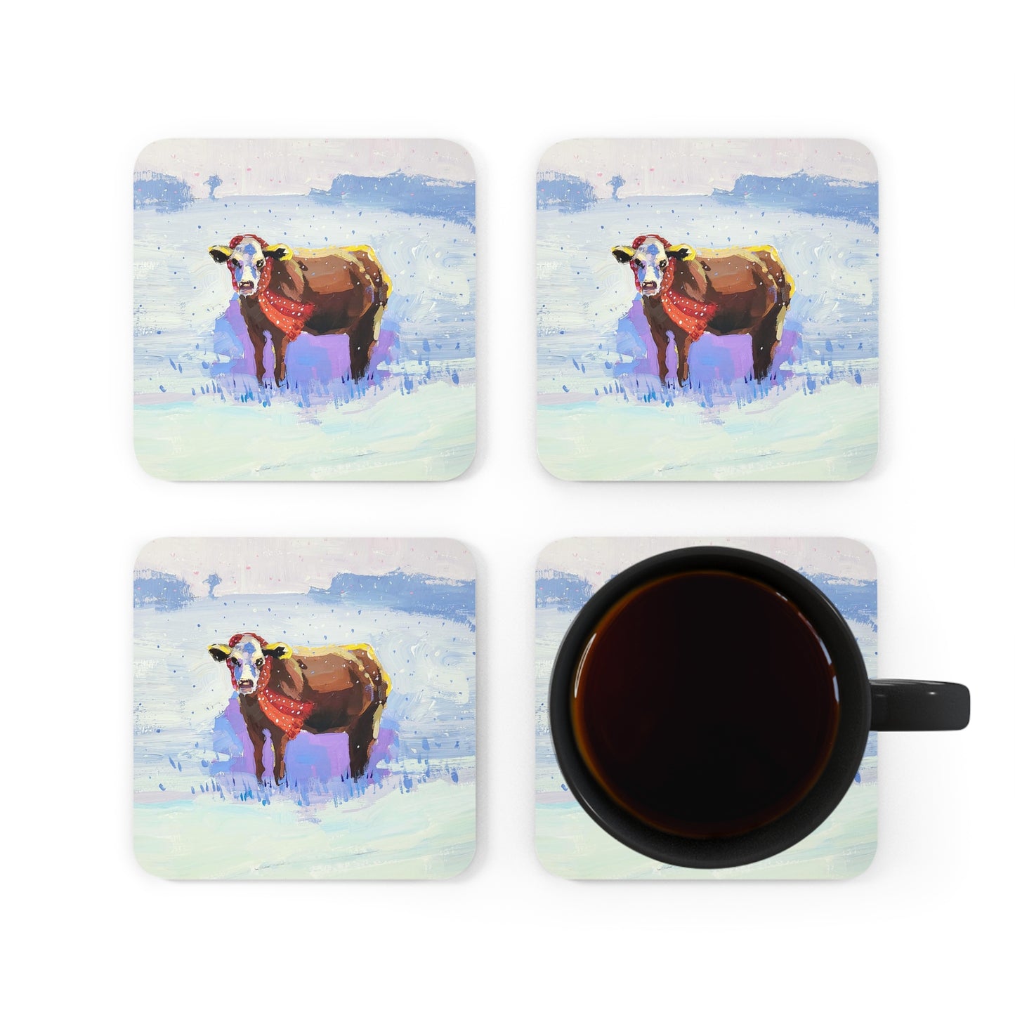Corkwood Coaster Set