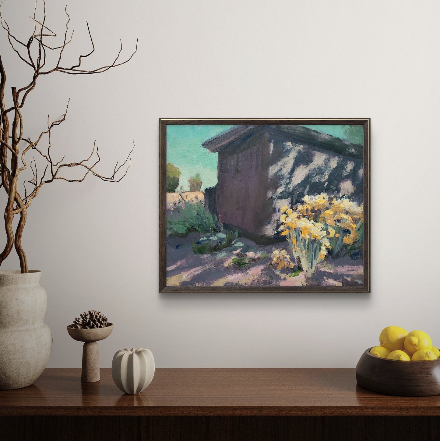 "Arizona Wildflowers" 9x12 original oil painting by Artist Kristina Sellers