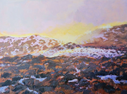 "Sierra Frost" 30x40 original acrylic painting by Artist Kristina Sellers