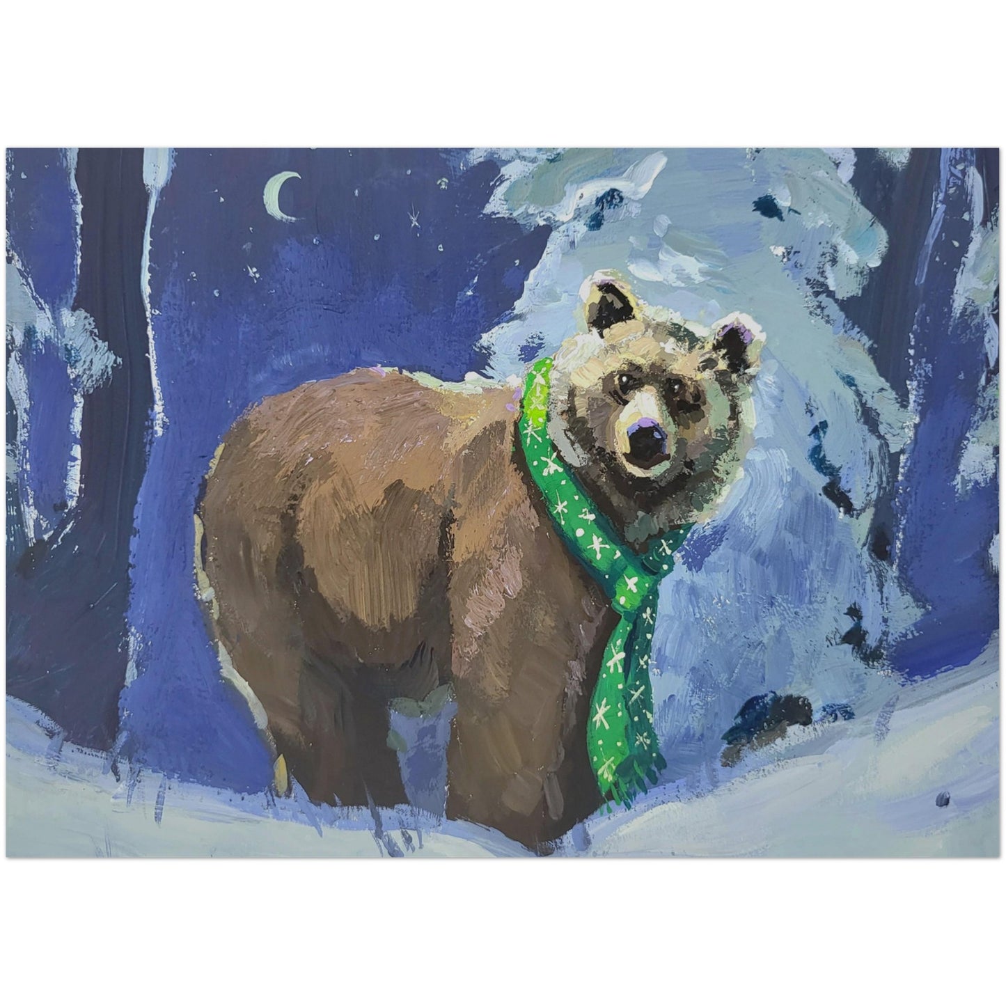 "Chilly Bear" Pack of 10 Postcards