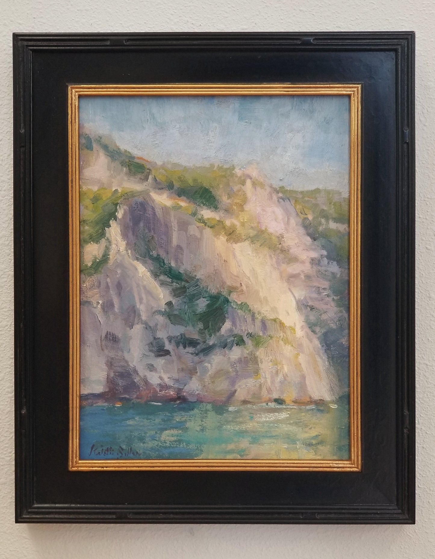 "Amalfi Shores" 12x9 Original Oil Painting by Artist Kristina Sellers