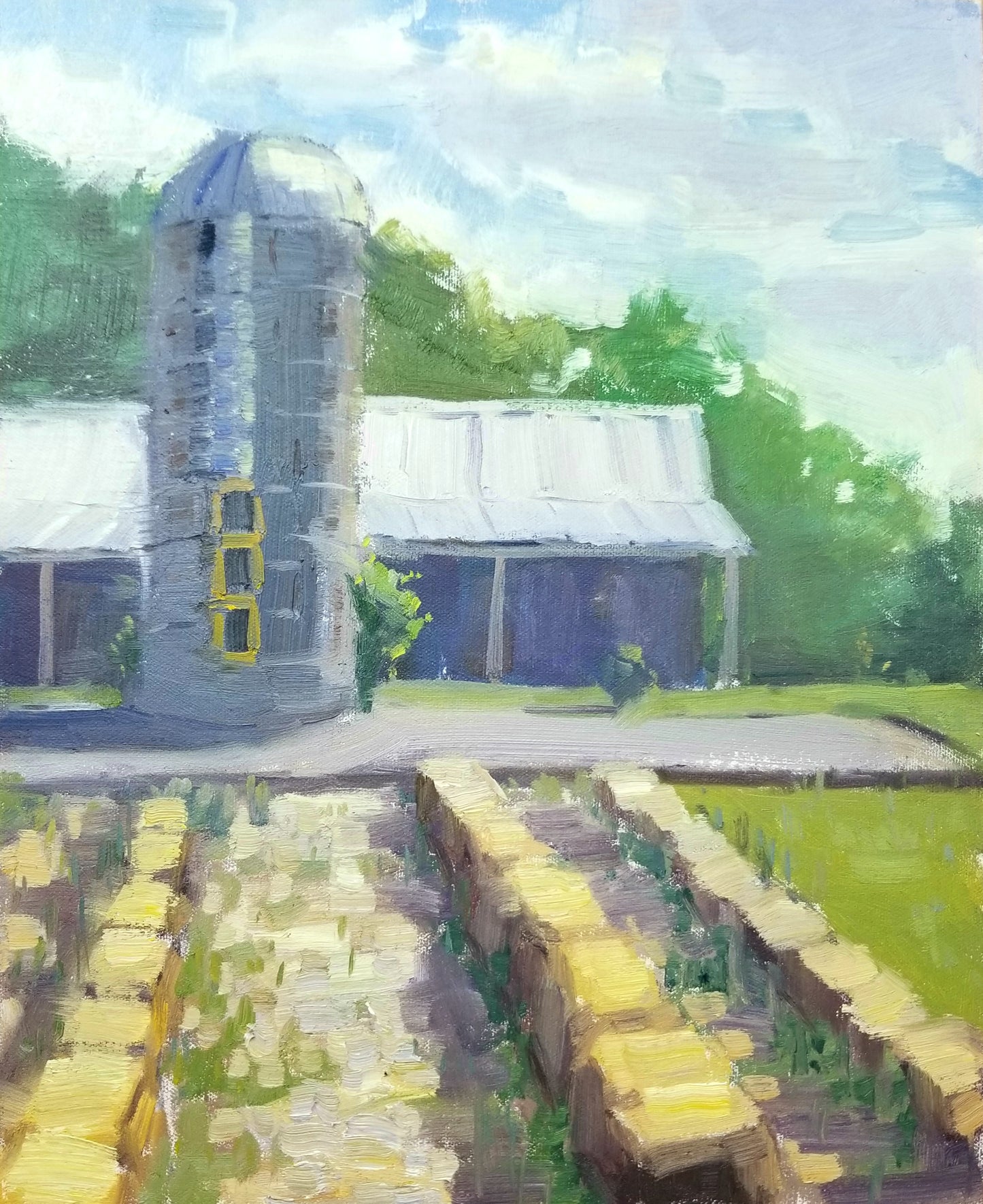 "Perfect Venue" 14x11 original oil painting by Artist Kristina Sellers