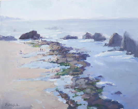 "Low Tide Treasure", 11x14  Original Oil Painting by Artist Kristina Sellers