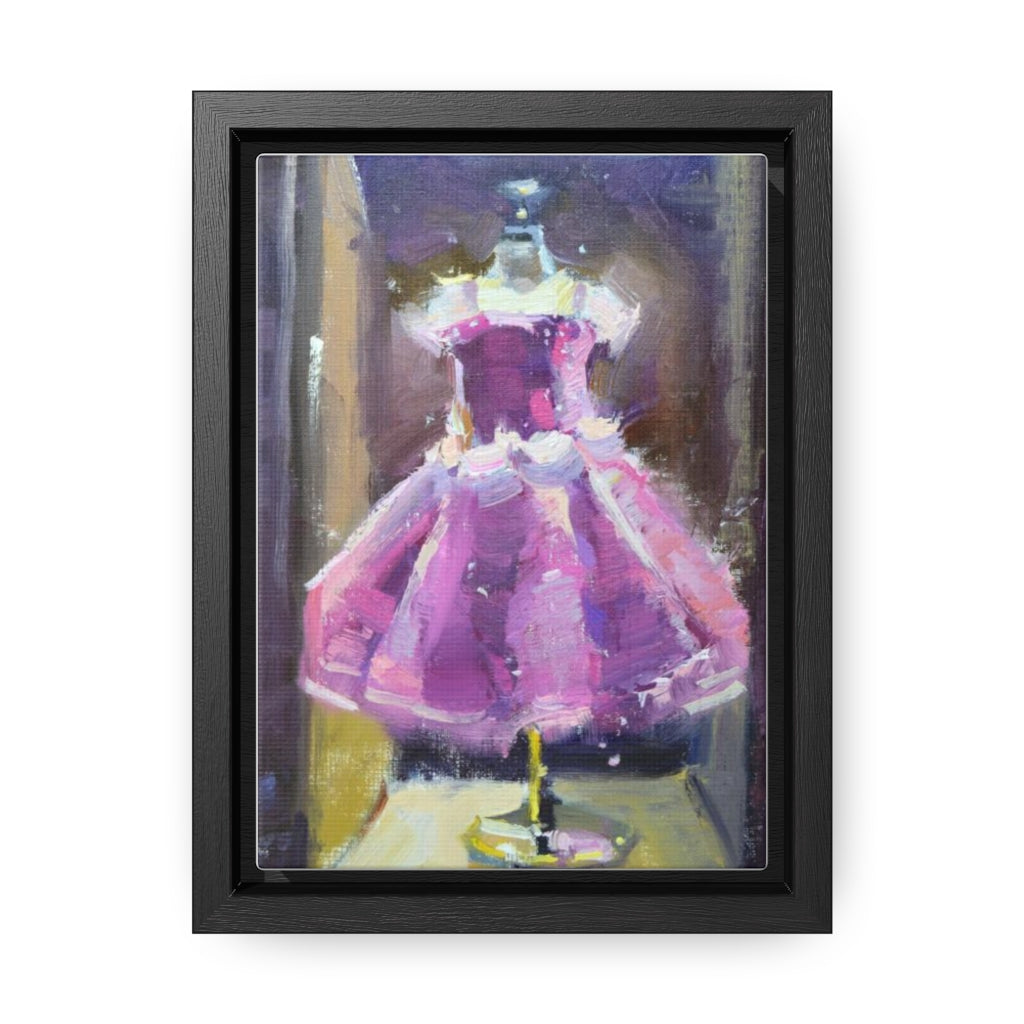 "Little Princess " Art Print on Gallery Canvas Wrap, includes Vertical Wood Frame