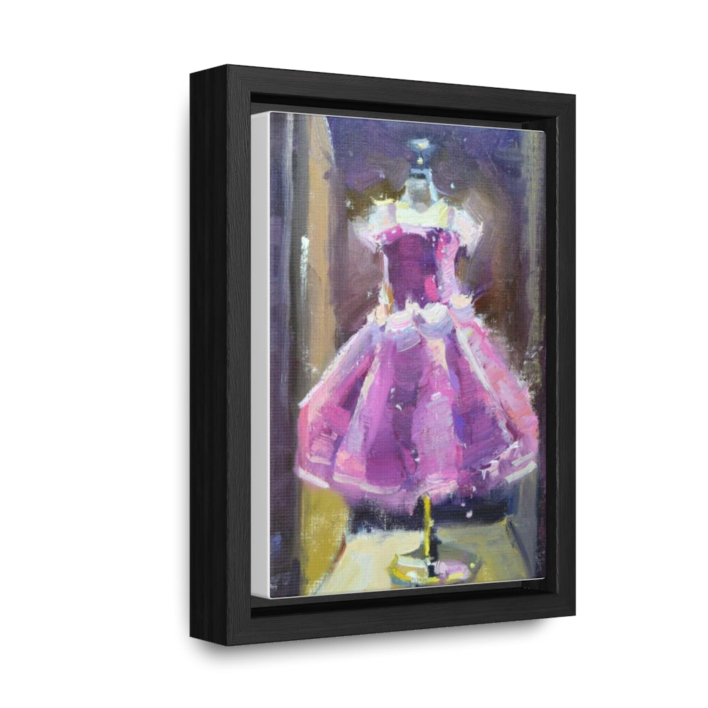 "Little Princess " Art Print on Gallery Canvas Wrap, includes Vertical Wood Frame
