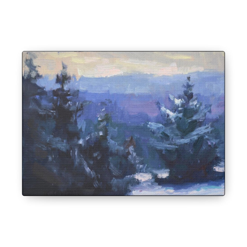"Evergreen Dusk" by Kristina Sellers, Canvas Gallery Wraps