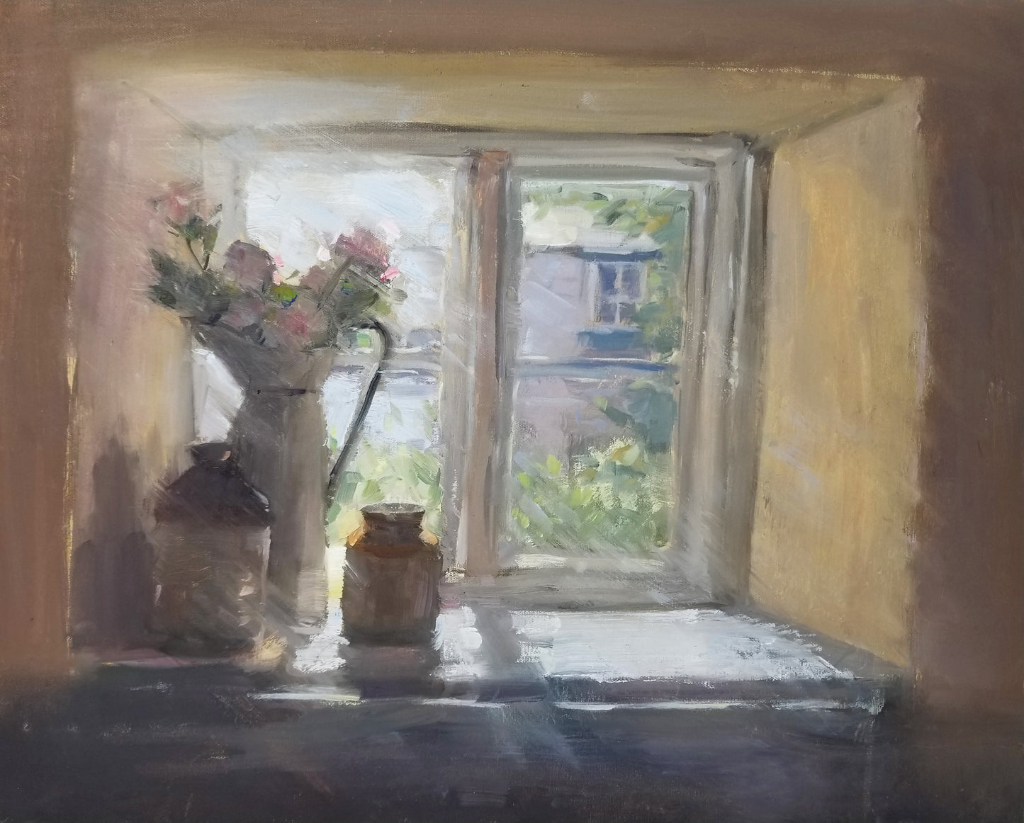 "Cotswold Pub" 16x20 original oil painting by Artist Kristina Sellers