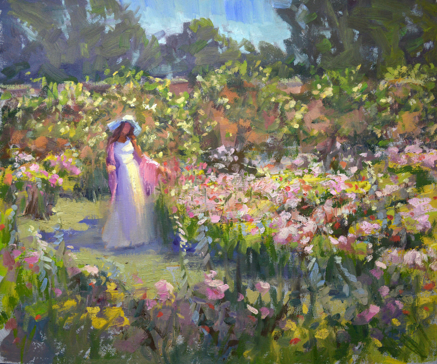 "Winsome"  16x20 framed Original Oil Painting by Artist Kristina Sellers