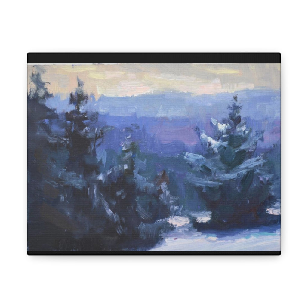 "Evergreen Dusk" by Kristina Sellers, Canvas Gallery Wraps