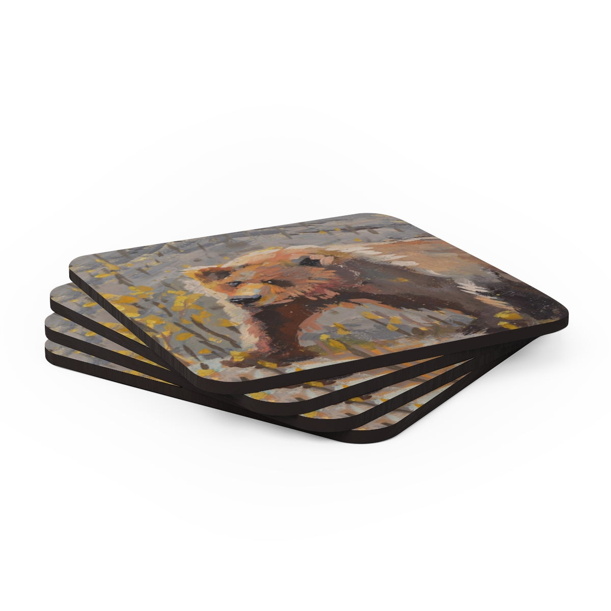 "Don't Mess with Mama" Corkwood Coaster Set