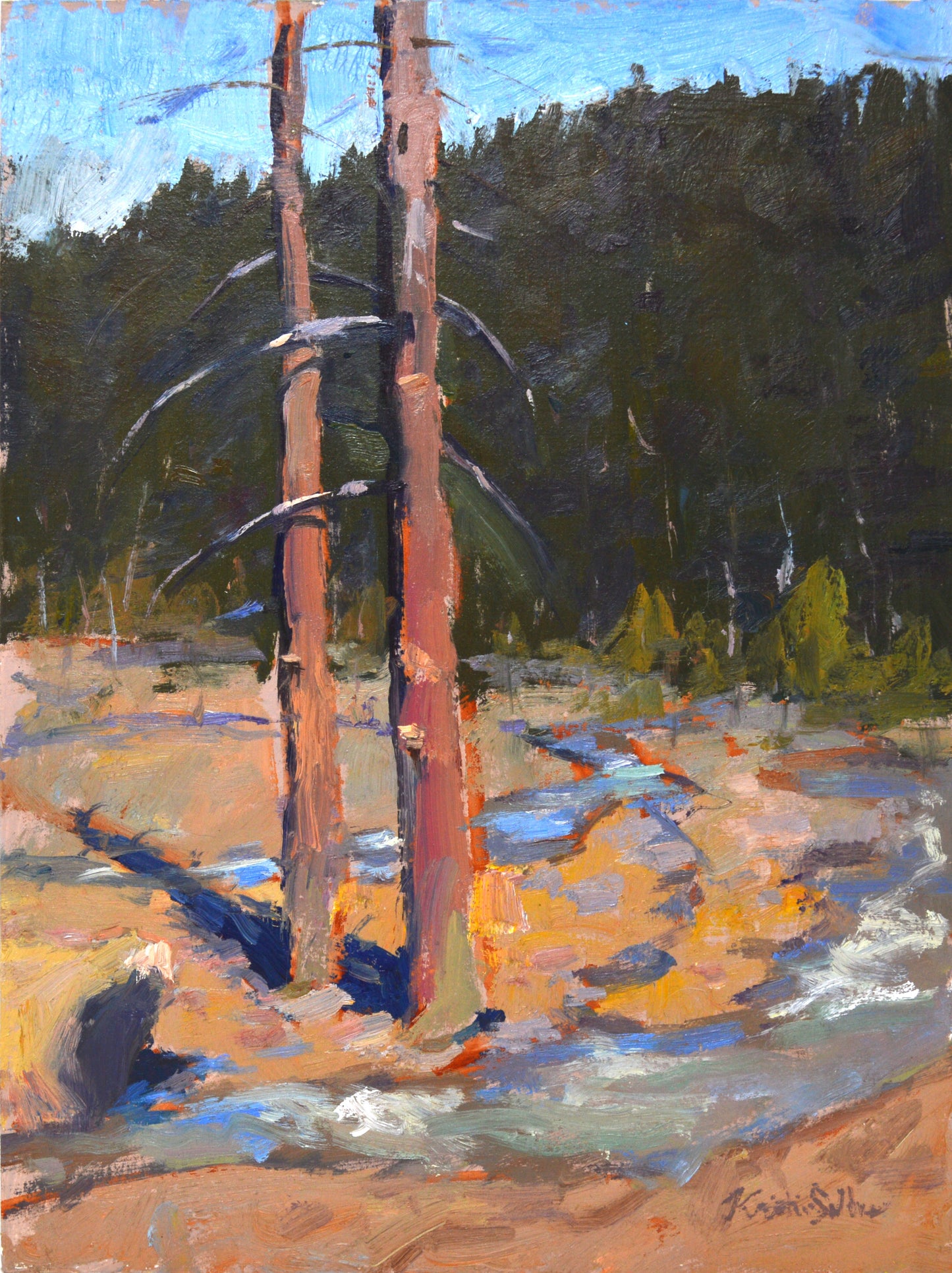 "Slow Dance" 12x9 Original Oil Painting by Artist Kristina Sellers